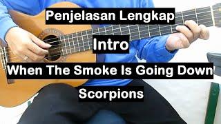 Tutorial Gitar When The Smoke Is Going Down - Scorpions Intro + Penjelasan Lengkap