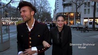 Fashion Week exklusiv André Borchers und Shermine Shahrivar beim Star-Friseur Shan