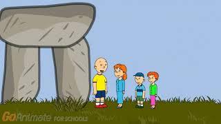 Caillou Rosie Cody and Daisy Destroy the Stonehenge 2018 Old Video