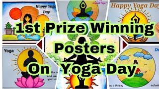 Yoga Day Drawing Ideas  International Yoga Day Poster Drawing Ideas  Creative Posters On Yoga Day