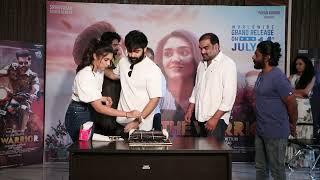 Cake cutting by Ram Pothineni  Warrior success meet.