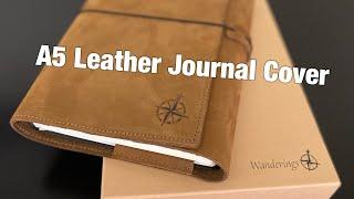 Wanderings A5 Leather Journal Cover Affordable Planner and Journal Leather Cover