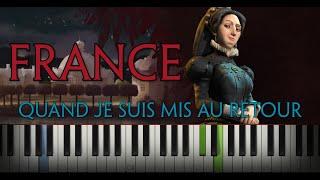 Civilization 6 - France Ambient - Quand Je Suis Mis Au Retour - Piano Cover