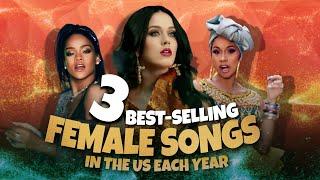 The 3 Best Selling Female Songs In The US Each Year 2010-2021 Hollywood Time  Katy Perry Taylor