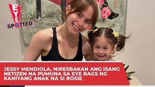 #EYESPOTTED  Jessy Mendiola niresbakan ang isang netizen na pumuna sa eye bags ng kaniyang anak