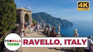 Walking in Ravello & the Villa Cimbrone 4K60fps Binaural Sounds