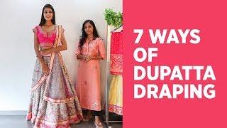 7 NEW Ways of Draping a Dupatta on Lehenga  How to Wear Dupatta