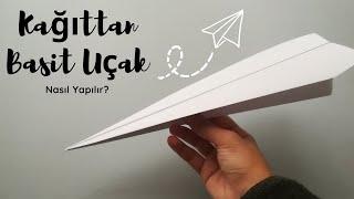 Kağıttan Basit Uçak Yapımı Origami Zamanı Making a Simple Airplane Out of Paper