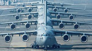 The C-17 Globemaster III’s Spectacular Elephant Walk and Rapid Interval Takeoff