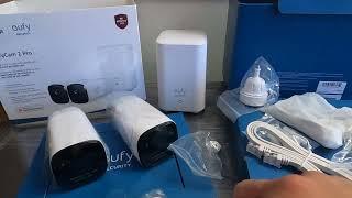 EufyCam 2 Pro Wireless Security System with 2 Bullet 2K Cameras Unboxing