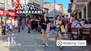 4K Sakarya City Center Virtual Walking Tour  Turkey 2024