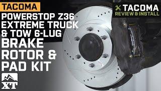 Tacoma Power Stop Z36 Extreme Truck & Tow 6-Lug Brake Rotor & Pad Kit 2005-2019 Review & Install