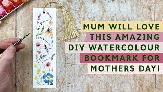 Mum will LOVE this DIY Watercolour Bookmark for Mothers Day