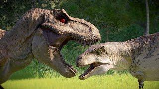 CARNIVORE & HERBIVORE DINOSAURS BATTLE ROYALE - Jurassic World Evolution 2