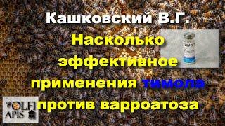 #Кашковский В. Г. Насколько эффективное применения тимола против варроатоза ?