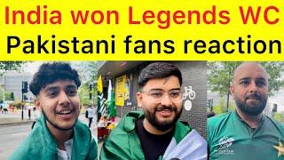 Angry Pakistan Fans upset over lost Legends World Cup final vs India  India won Legend championship