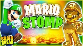  Mario Stomp  Green vs Gold  Brain Break for Kids  Just Dance  Danny GoNoodle  Matthew Wood