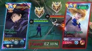 FINALLY I MEET TOP GLOBAL FANNY IN RANKED GAME  WHO WILL WIN? super intense match - MLBB