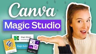 NEW CANVA AI TOOLS  how to use CANVA MAGIC STUDIO