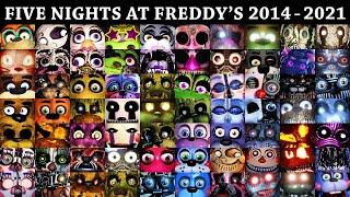 All FNAF Jumpscares in 10 Minutes 2014-2021  FNAF 1 2 3 4 SL 6 UCN VR HW CoD AR SB