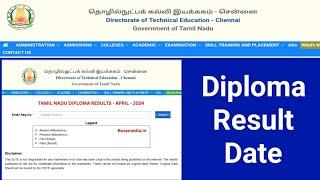 Tamilnadu Diploma Result Date 2024 update