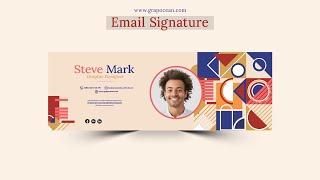 Design your own email signature  Adobe Illustrator tutorial