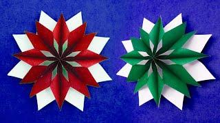 How to make a Paper snowflake 3D - Christmas decoration 2021