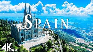 FLYING OVER SPAIN 4K UHD • Stunning Aerial Footage Scenic Relaxation Film with Calming Music