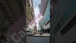 Downtown view from car  #youtubeshorts #shorts #car #building