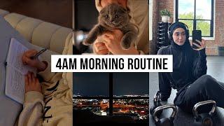 4am Realistic & Productive Morning Routine  Self Care + Gym Edition