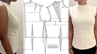 HOW TO DRAFT A BASIC BODICE BLOCK  using the Natalie Bray Version. Pt 1