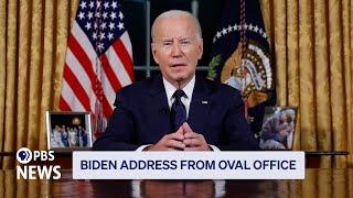 WATCH LIVE Biden Oval Office address on attempted assassination of Trump