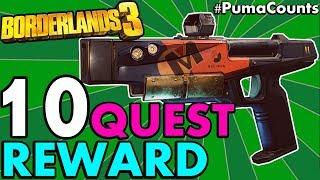 10 BEST SIDE QUEST REWARD GUNS AND WEAPONS in Borderlands 3 Side Missions Worth Doing #PumaCounts