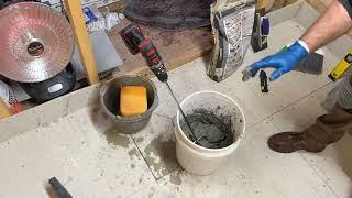 How To Tile a Floor- Full Process + tips Hardiebacker tiles  grout etc. - Sauna Build Part 5