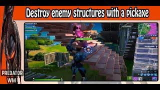 Destroy enemy structures with a pickaxe  Season 5 Quests  Fortnite Chapter 2
