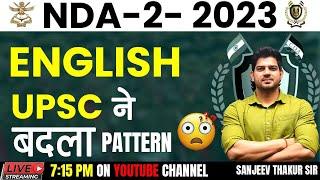 NDA 22023 English UPSC Change Pattern  NDA 22023 English Paper Solution by Sanjeev Sir 