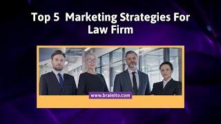 Marketing Strategies For Law Firm