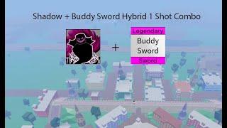 Shadow + Buddy Sword Hybrid 1 Shot Combo Blox fruits - Roblox