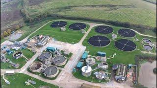 Drone Footage - Uckfield Waterwaste treatment works