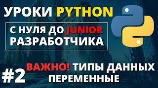 Уроки Python - Типы данных переменные