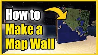 How to MAKE a MAP WALL in Minecraft 100% Guide New Method