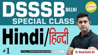 DSSSB-Special Class-HINDI - PART-1   SURE SELECTION MCQ   By  Dr. Vinod Sir