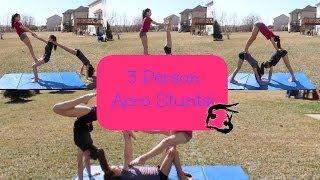 3 Person Acro Stunts