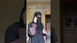 Saudi niqab tutorialarbic nasheed statusMuslim girl #urdunazam #hijab tutorial video