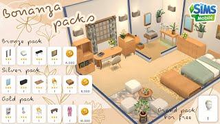 THE SIMS MOBILE  Bronze Silver Gold and Grand Bonanza packs 