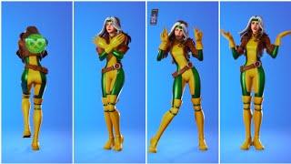 Fortnite Rogue Skin Showcase With Icon Series Dances & Emotesfortnite X Marvel