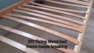 How To Fix Wooden Bed Frame Broken and Loose Frame