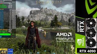 Forspoken FSR3 Frame Generation 4K  RTX 4090  i9 13900K