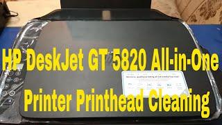 hp deskjet gt 5820 all in one printer printhead cleaning
