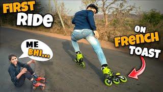 Aaj Lunga First RideProskate French Toast Ki  Skating Vlog